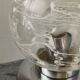 Space Age lamp in chrome metal and glass