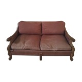 2-seater oak sofa