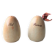 Salt shaker pepper glazed stoneware egg shape