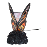 Original mood lamp, butterfly way / multicolored stained glass windows