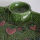 Strawberry serving dish, vintage