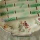 Asparagus plate faience Longchamp barbotine ironstone