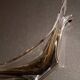 Smoked glass catchall from the seventies.