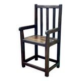 Banc de foyer breton XIXème en chêne, sapin et châtaignier