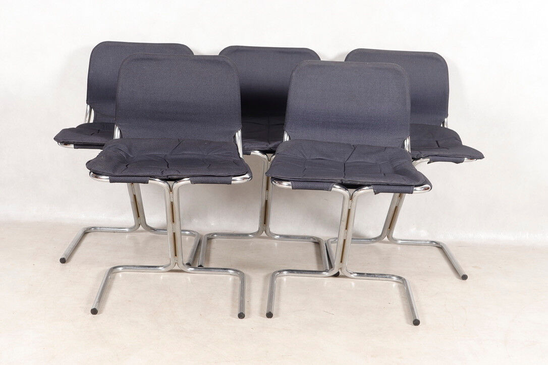 Set of 5 chairs by Ekstrand & Norman ,1970s Dux