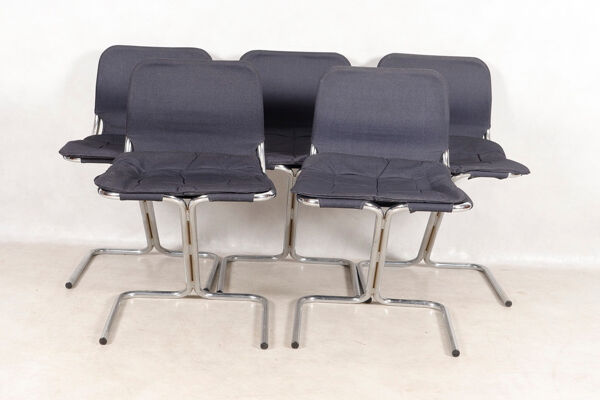 Lot de 5 chaises de Ekstrand & Norman ,1970s Dux