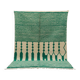 Large Azilal rug 305 x 210 cm – Moroccan wool rug in emerald green with graphic Berber patterns, GD-983