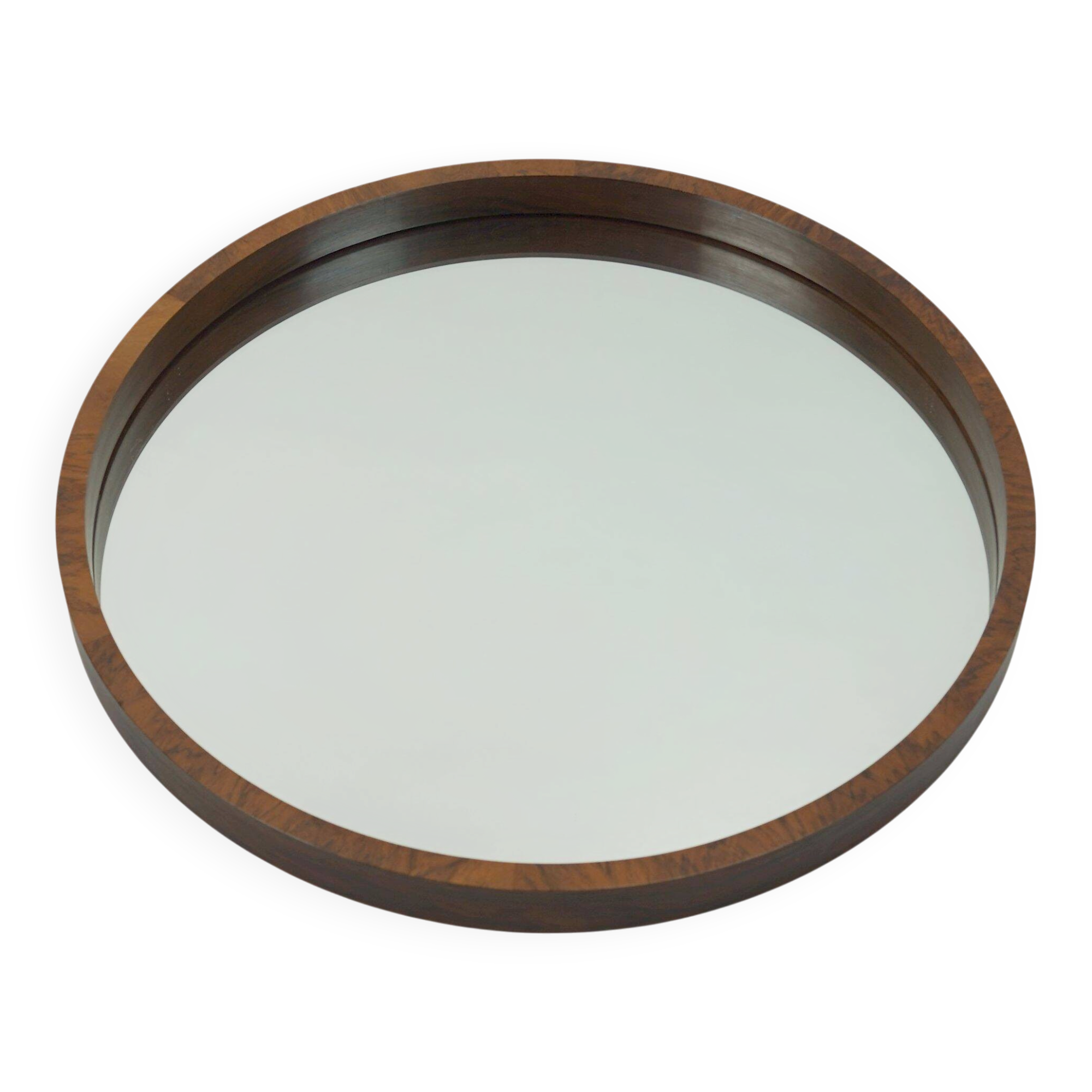 Large danish modern wall mirror with rosewood frame 1960s