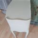 Vintage wooden bedside table with 3 drawers.
