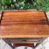 Board-style wooden bedside