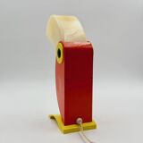 Playful 1970s Italian Toucan Light in Red and Yellow by Enea Ferrari