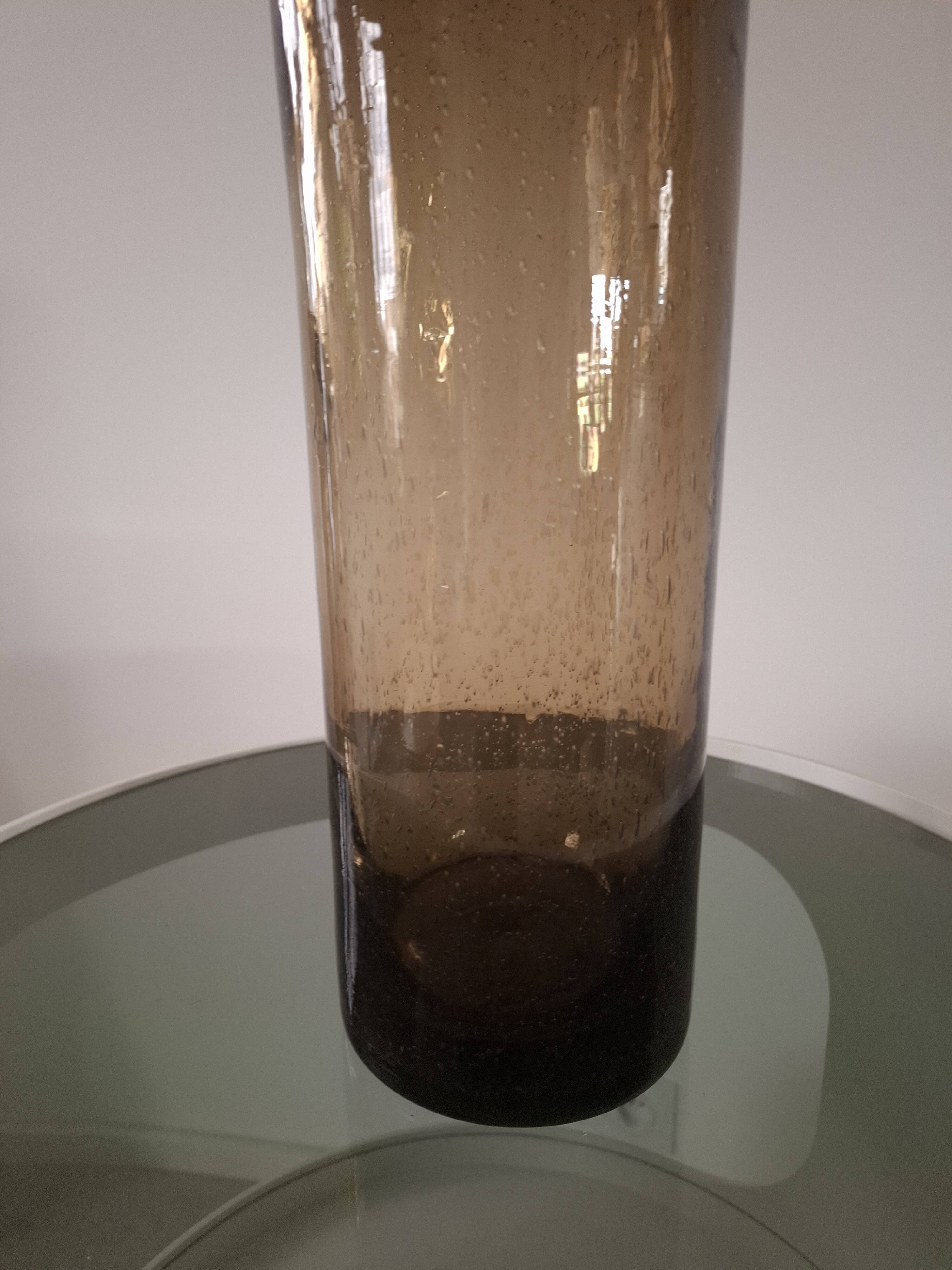 AMBER BLOWN GLASS ROLLING PIN