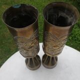 Shell vase engraved Alsace/Lorraine
