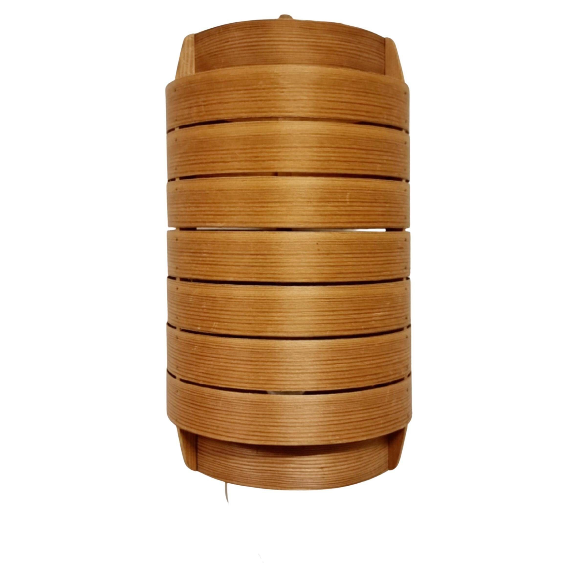Large pine wall light by Hans Agne Jakobsson, Markaryd, Sweden, Modern Scandinavian.