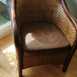 Rattan armchairs