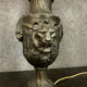 Lampe époque Napoléon III en antimoine, bronze et marbre vers 1850