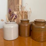 Vintage white stoneware pot