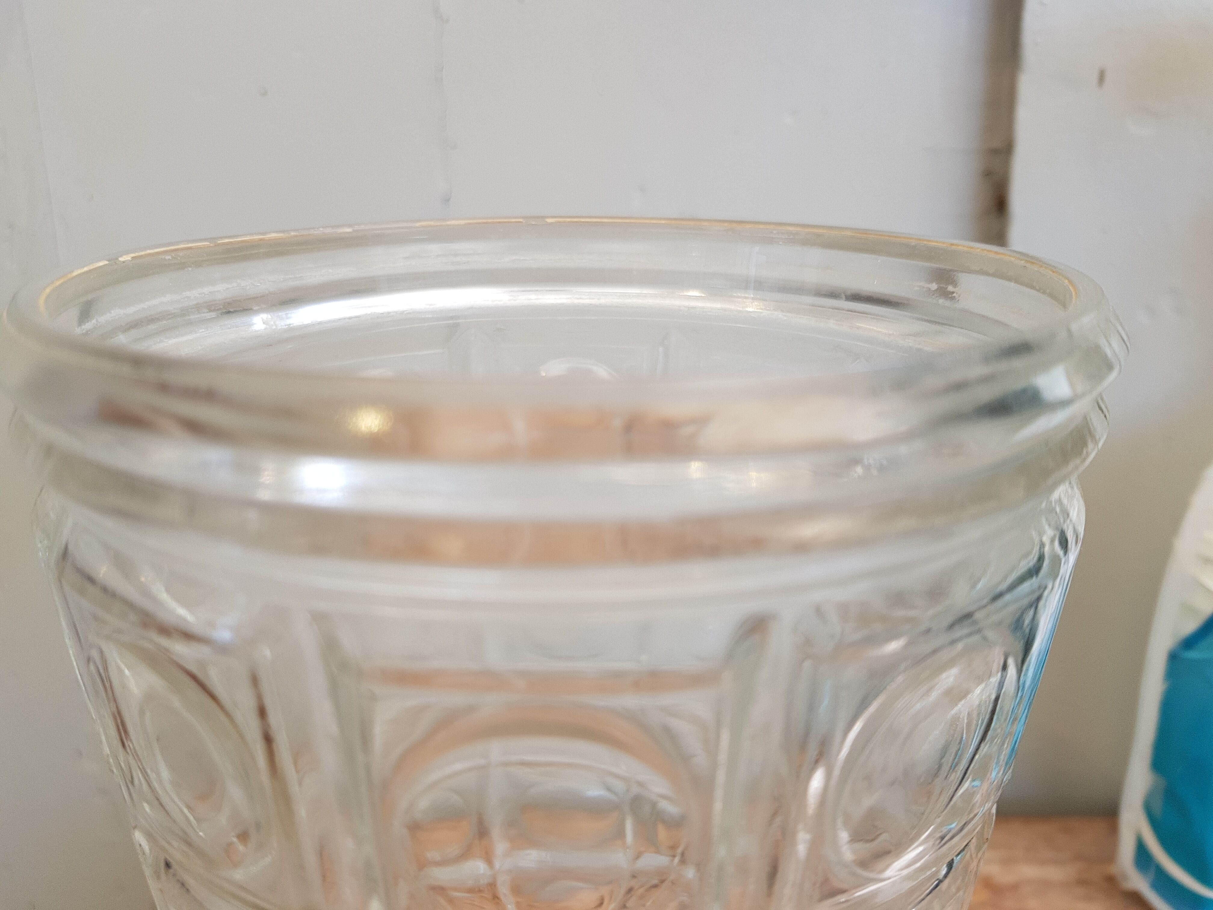 50's glass vase