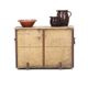Antique 19th Century Primitive Weathered Painted Transport Chest