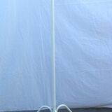 Parrot coat rack 1960 in metal, white, tripod, 8 wooden balls