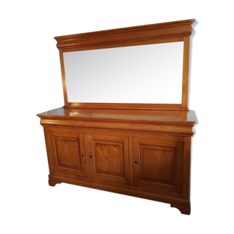 Buffet solid wood cherry tree with wall mirror