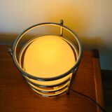 Chrome metal tripod lamp