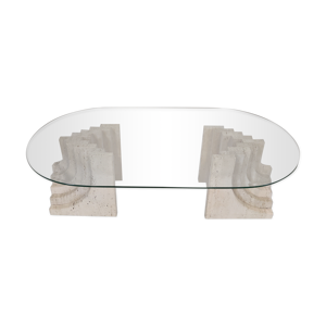 Table basse en travertin