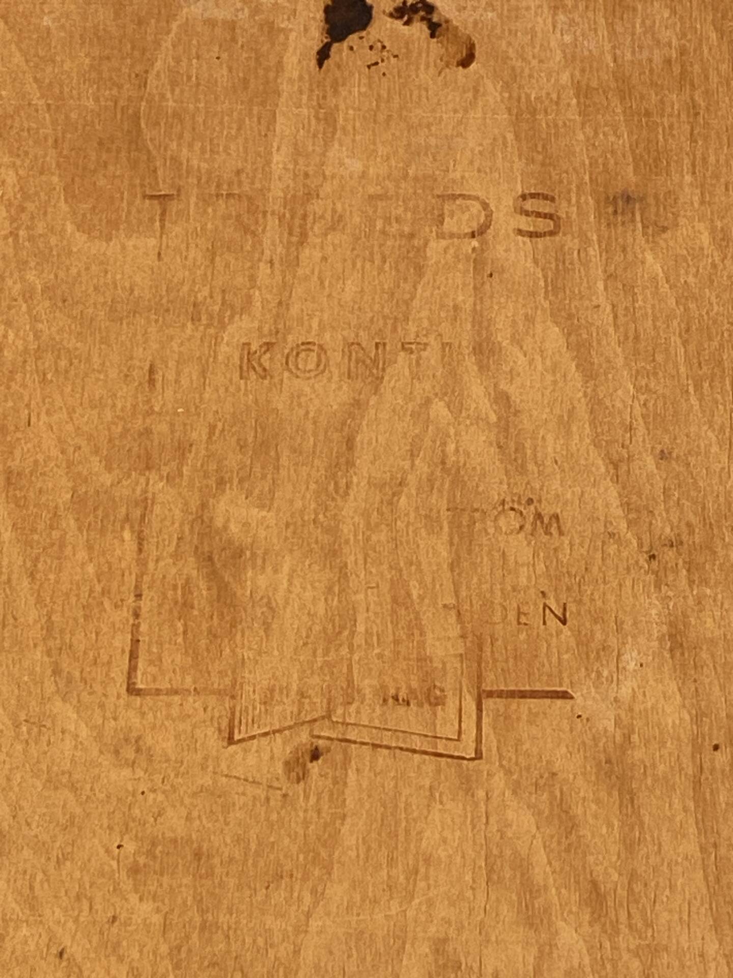 Teak chair, Kobtiki by Yngve Ekstrom for Hugo Troeds, 1960s.