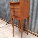 Solid wood bedside table