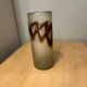 Smoked blown glass vase
