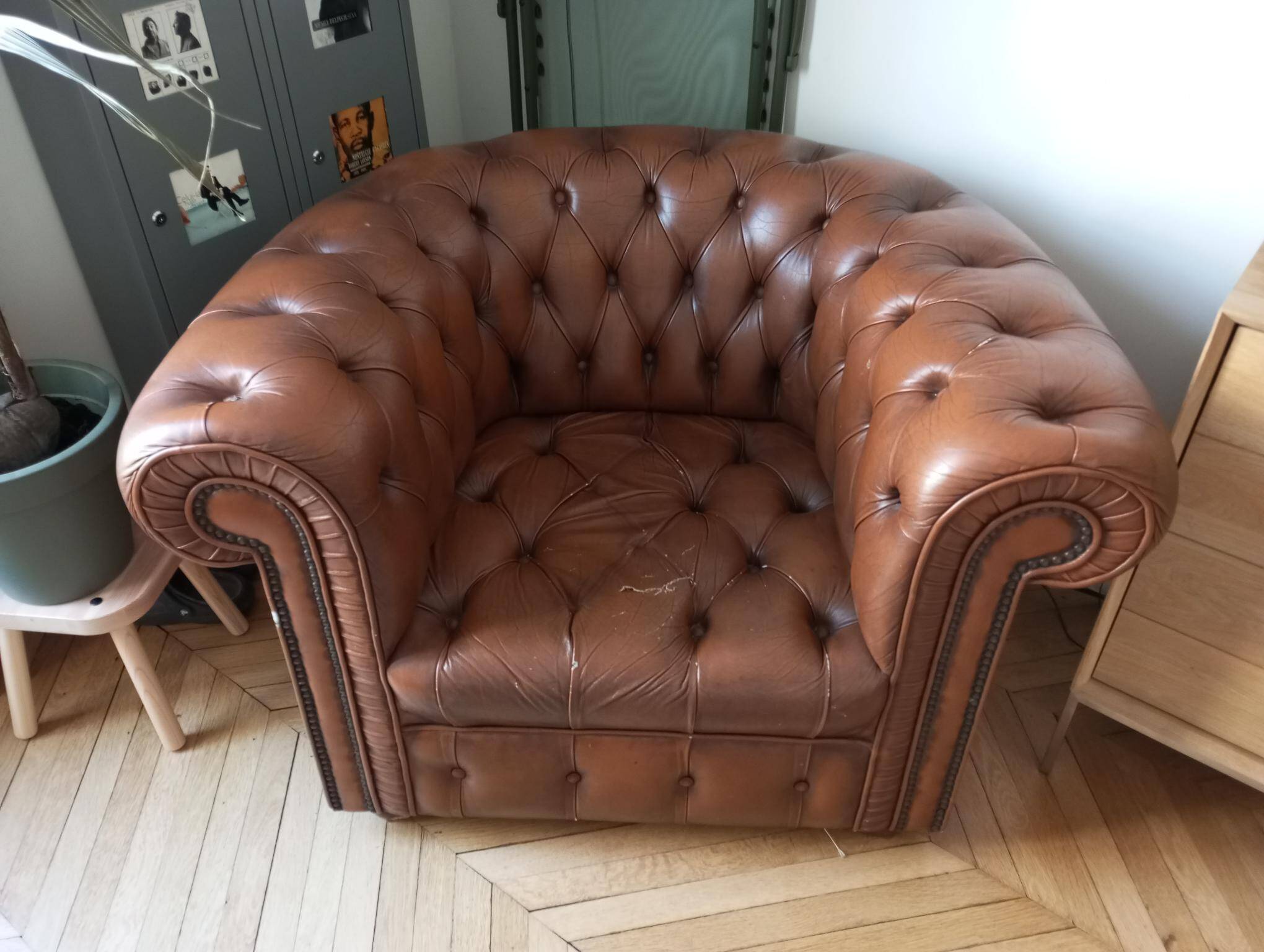 Fauteuil club chesterfield