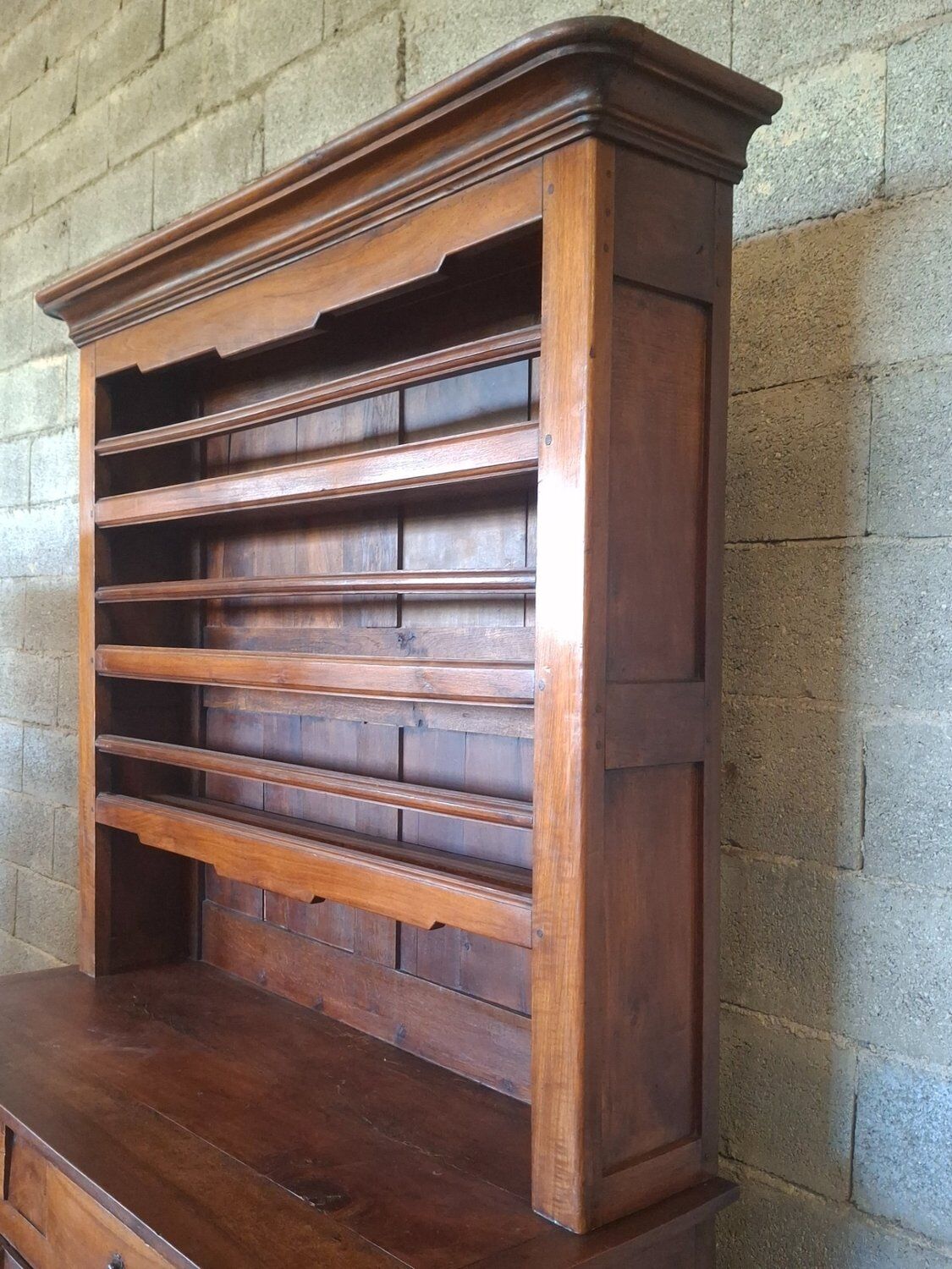 Grand Sideboard 2 Bodies Fruit Wood Provincial Style 18th Century