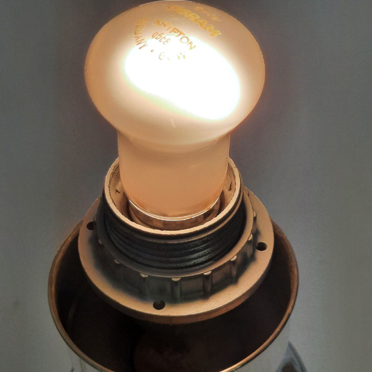 Three vintage bedside lamps in silver