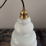 Seventies opaline pendant light