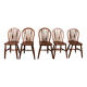 Série De 5 Chaises Windsor Du 19° Siècle