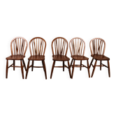 Série De 5 Chaises Windsor Du 19° Siècle
