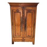 Louis XV style cherry wood cabinet late 19th century