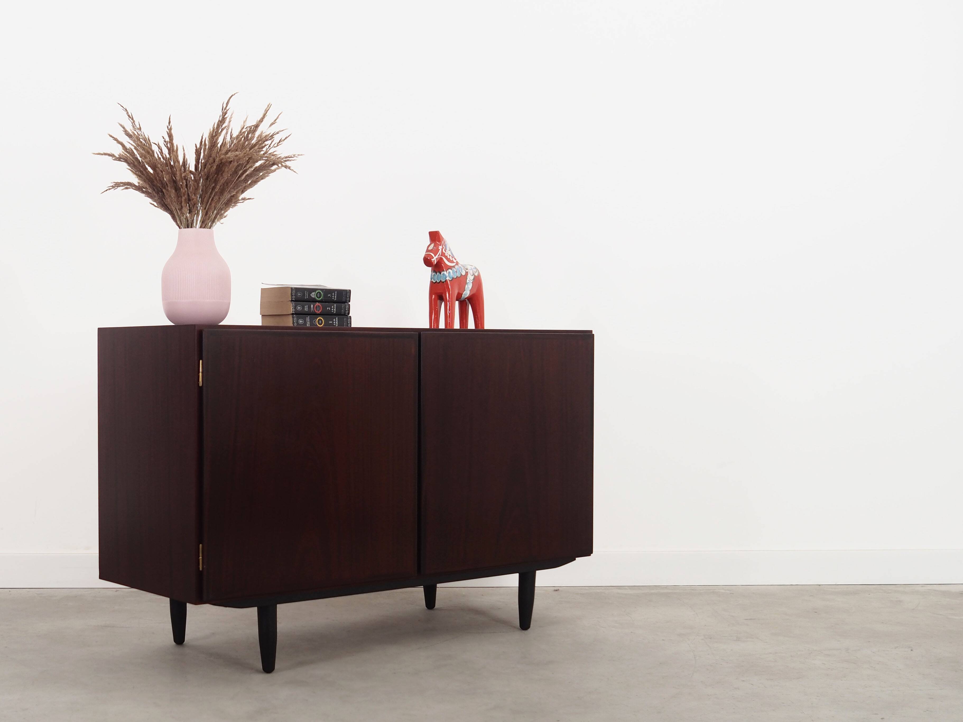 Mahogany cabinet, Danish design, 1970s, manufacturer: Omann Jun