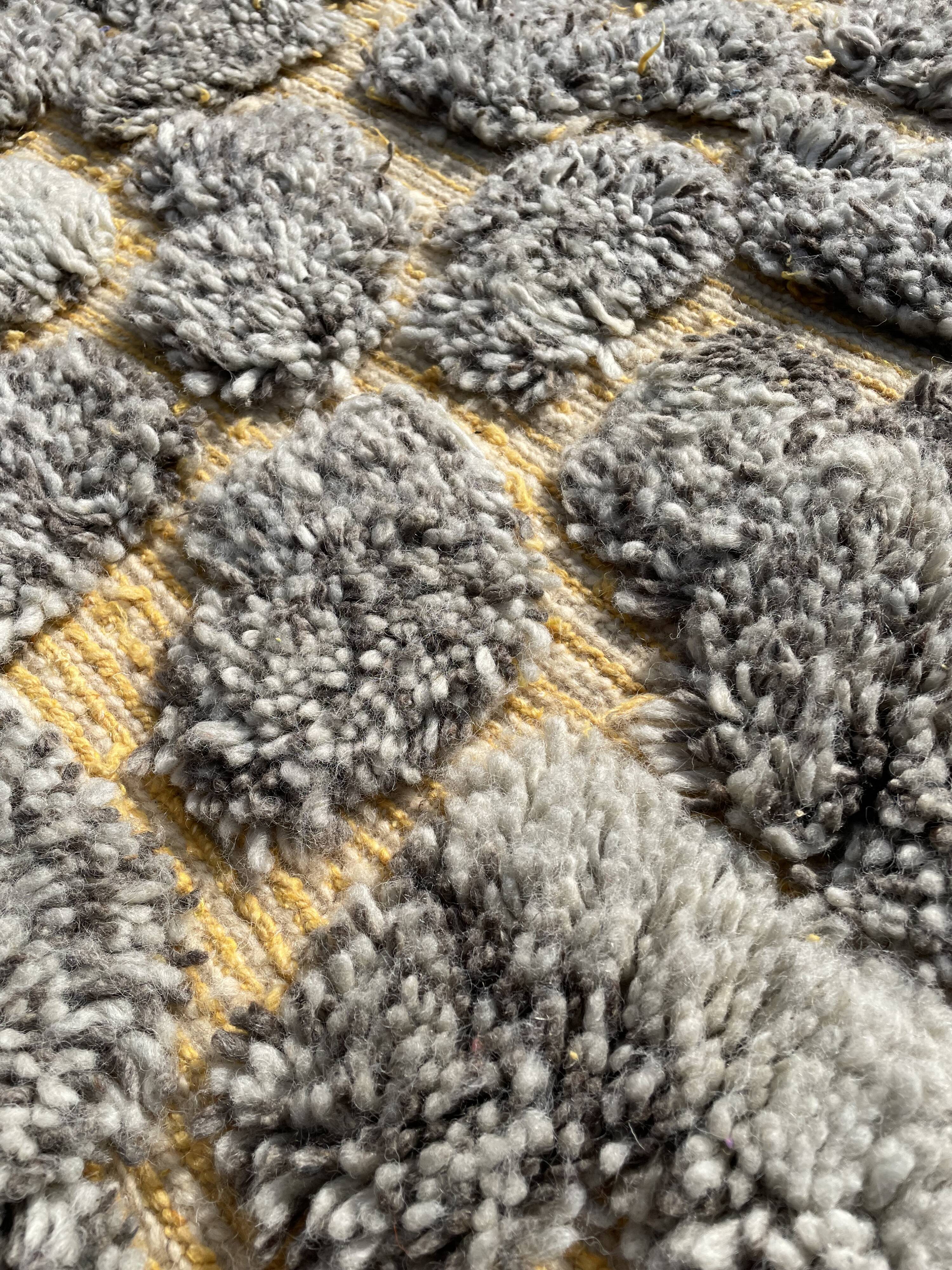 Carpet berbere m'rirt in wool 200x300 cm