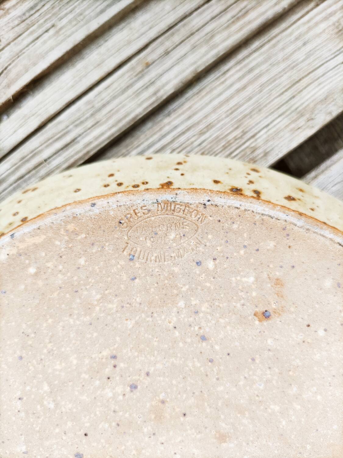 Migeon La Borne stoneware plate