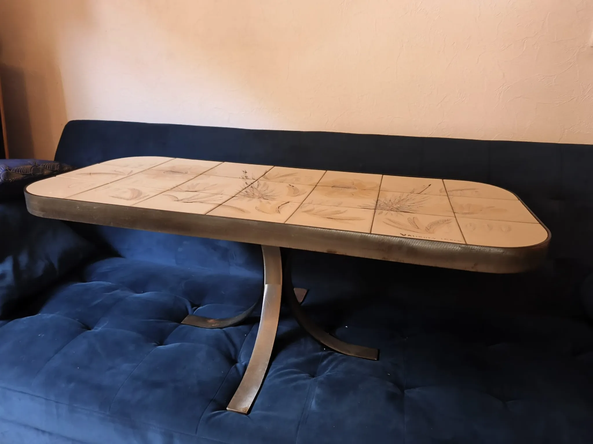 Vallauris coffee table "The Wheel"