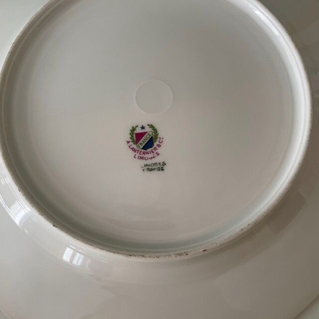 Lanternier plate, Limoges, ca 1930