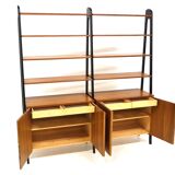 Teak "double" library, Sweden, 1950