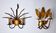 Pair of floral wall lamps by Ferroarte, regency, Spain, 1970