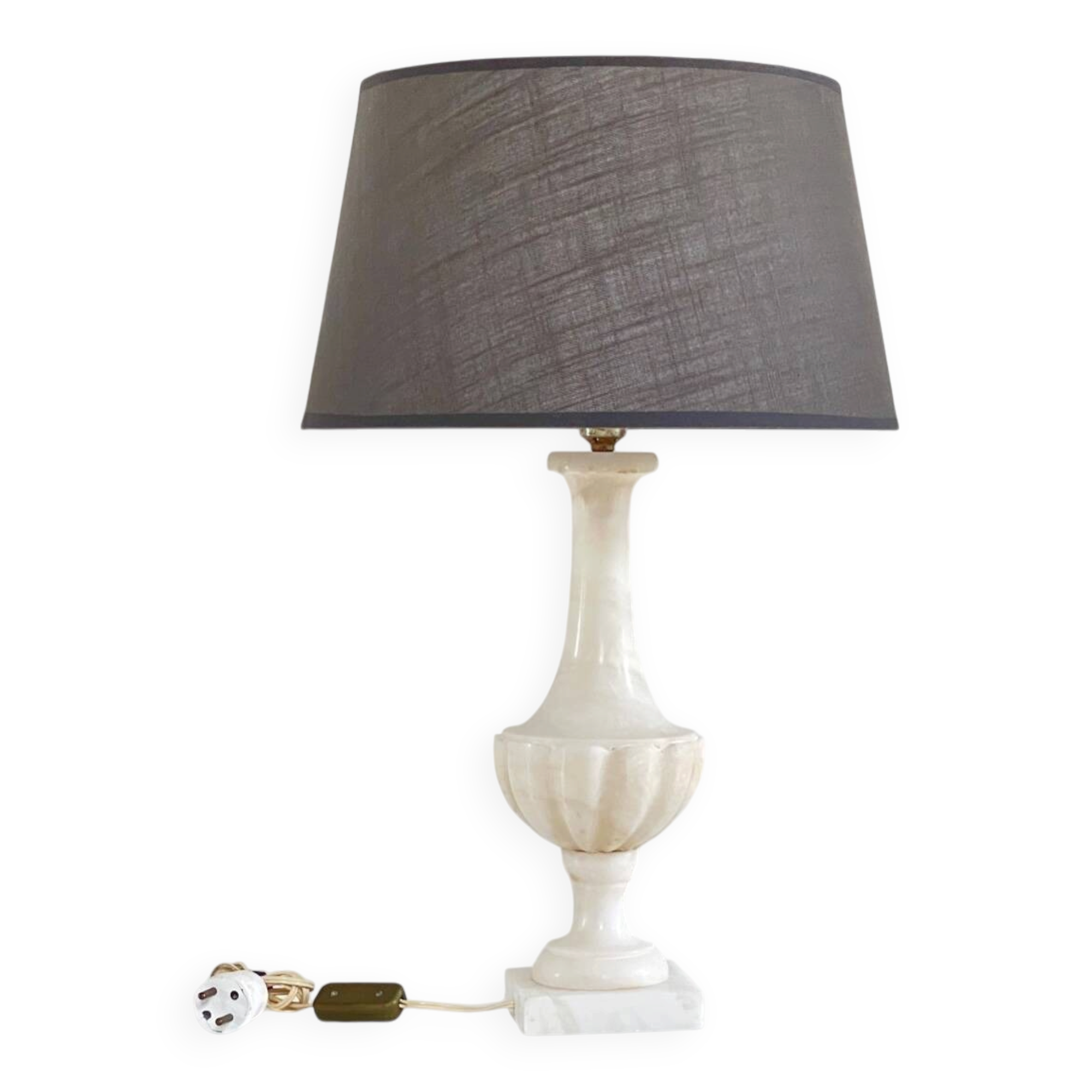 LAMPE Medicis Alabaster Pierre Vintage