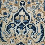 Tapis Persan Vintage Bleu Fait Main, Élégance Classique d’Iran, 293x391 Cm
