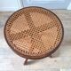 Tabouret de piano cannage