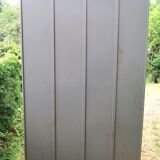 Grey metal industrial cloakroom