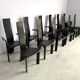 Ensemble de 12 chaises iris par Vandenberghe Pauvers, années 1990.