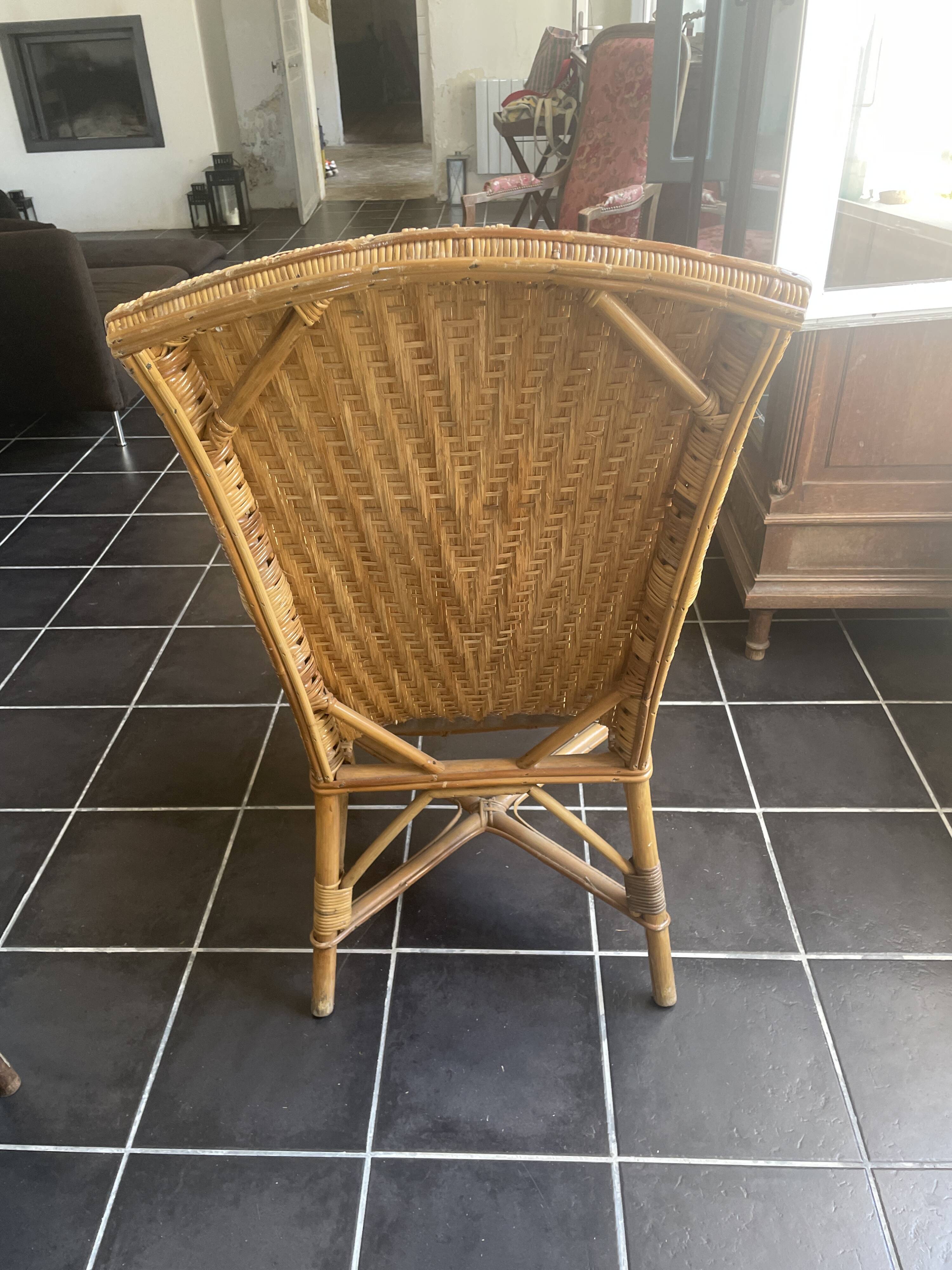 Fauteuil rotin